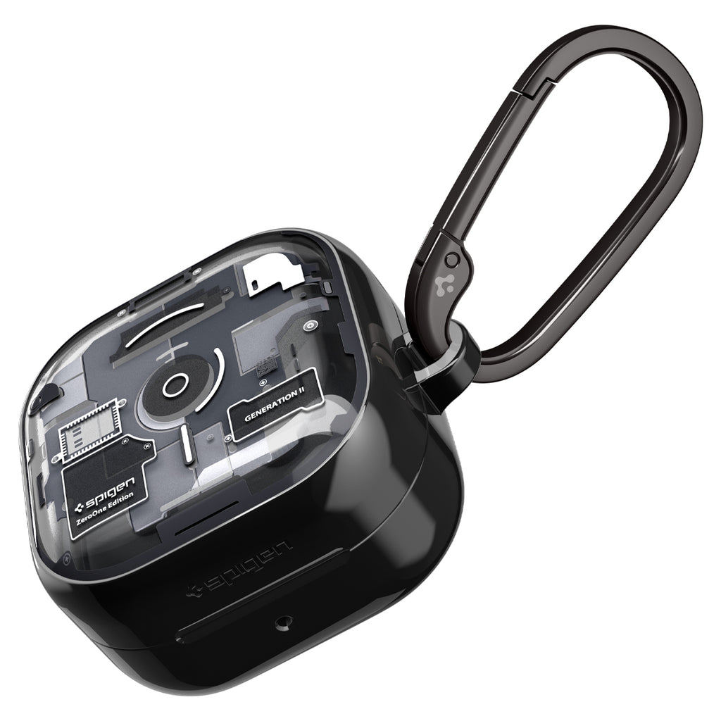 Spigen Galaxy Buds4/4 Pro Case Ultra Hybrid Zero One Black-防摔保護殼(透視結構)