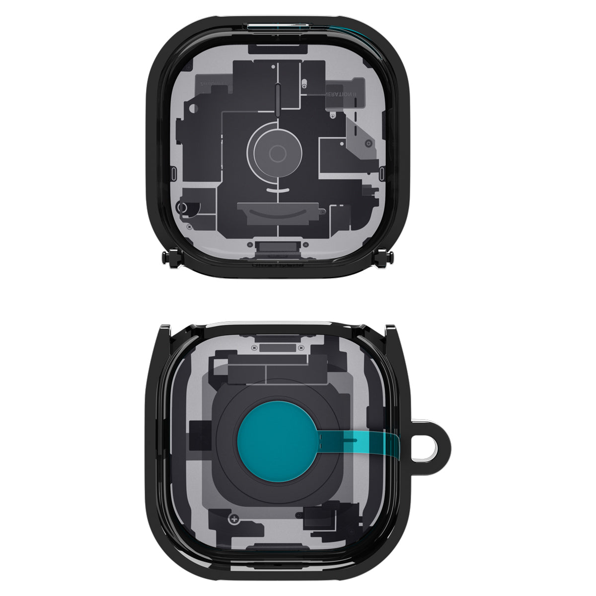 Spigen Galaxy Buds4/4 Pro Case Ultra Hybrid Zero One Black-防摔保護殼(透視結構)