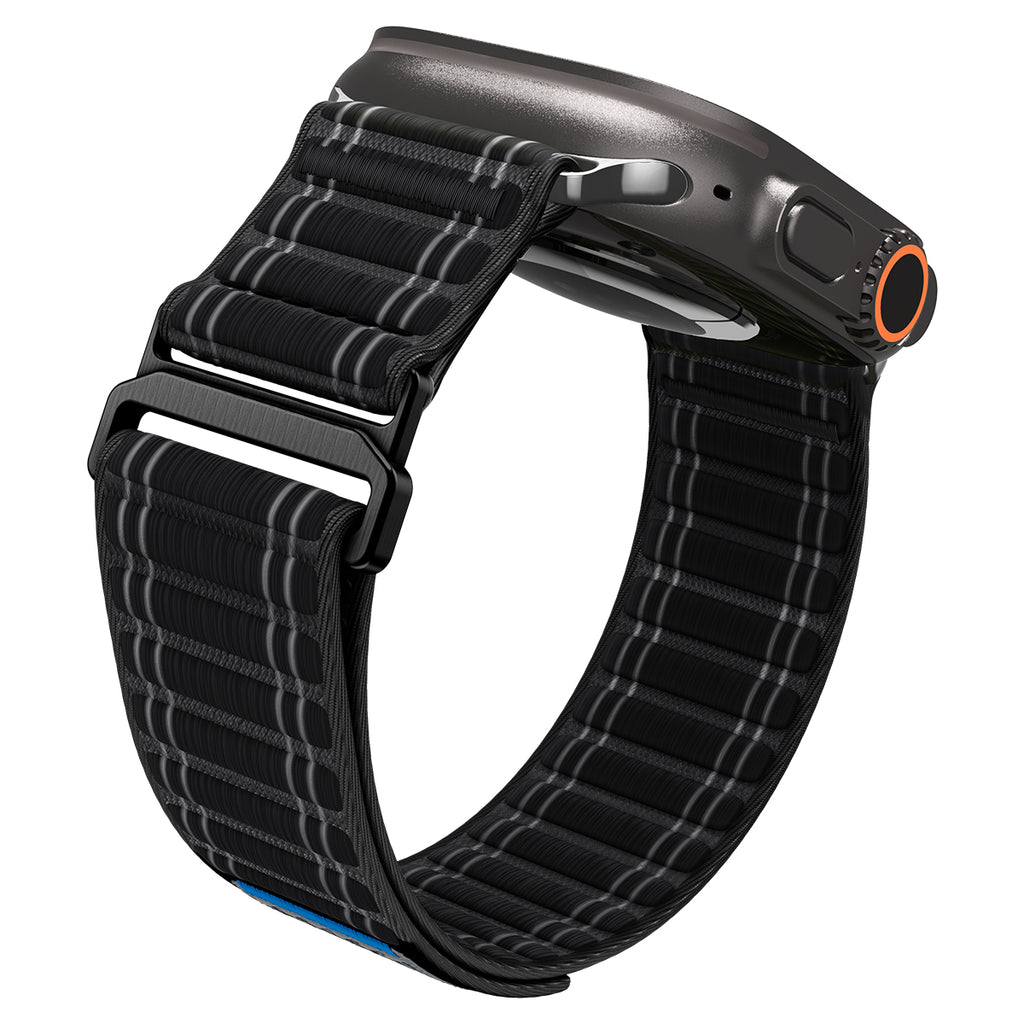 Spigen Apple Watch Ultra 3/2/1 (49mm) / 11/10 (46mm) / 9/8/7 (45mm) / SE (3nd/2nd/1st Gen)/6/5/4 (44mm) Band WBF0 -編織錶帶(黑)
