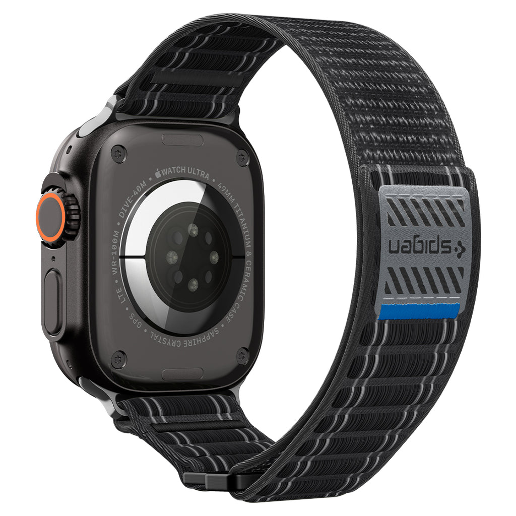 Spigen Apple Watch Ultra 3/2/1 (49mm) / 11/10 (46mm) / 9/8/7 (45mm) / SE (3nd/2nd/1st Gen)/6/5/4 (44mm) Band WBF0 -編織錶帶(黑)
