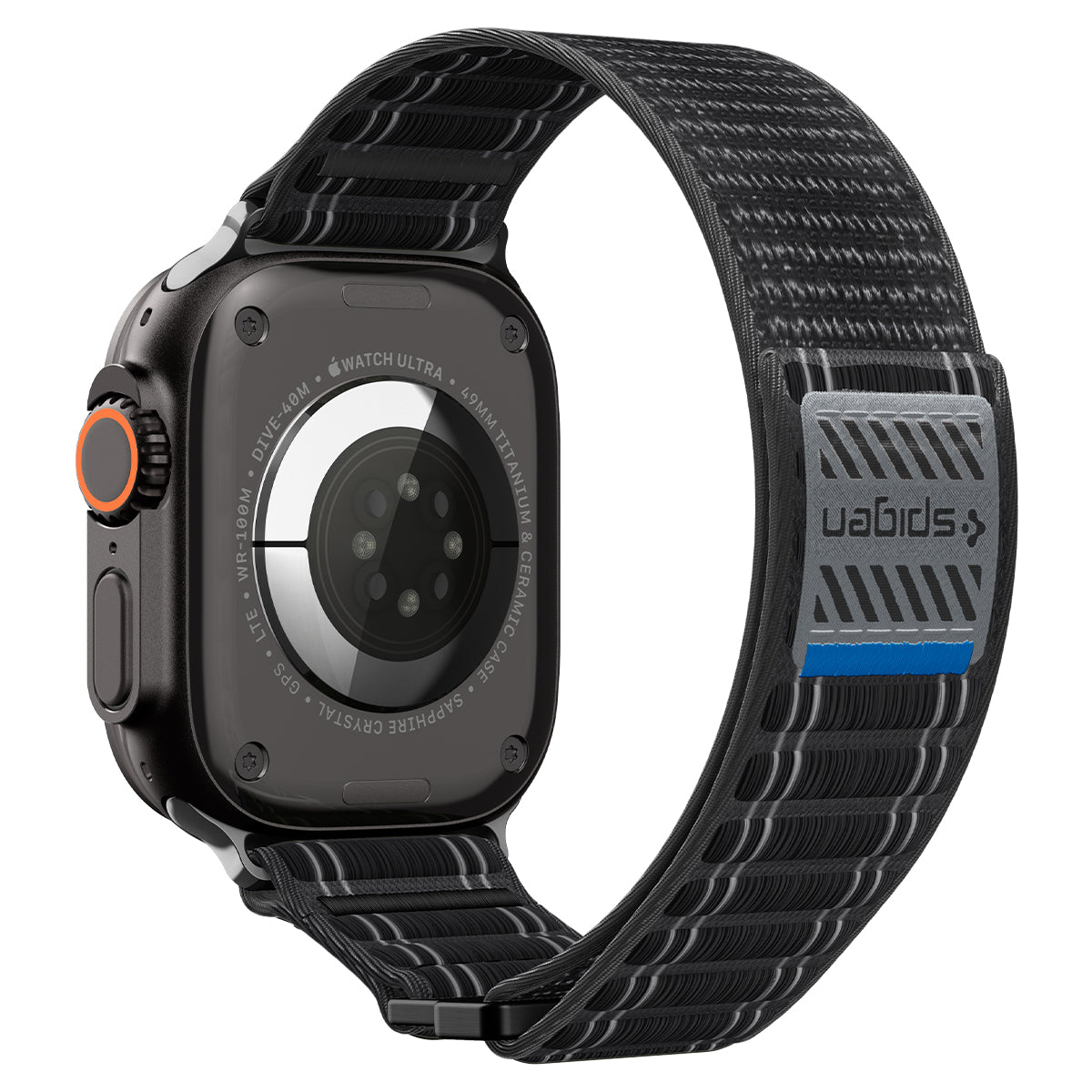 Spigen Apple Watch Ultra 3/2/1 (49mm) / 11/10 (46mm) / 9/8/7 (45mm) / SE (3nd/2nd/1st Gen)/6/5/4 (44mm) Band WBF0 -編織錶帶(黑)