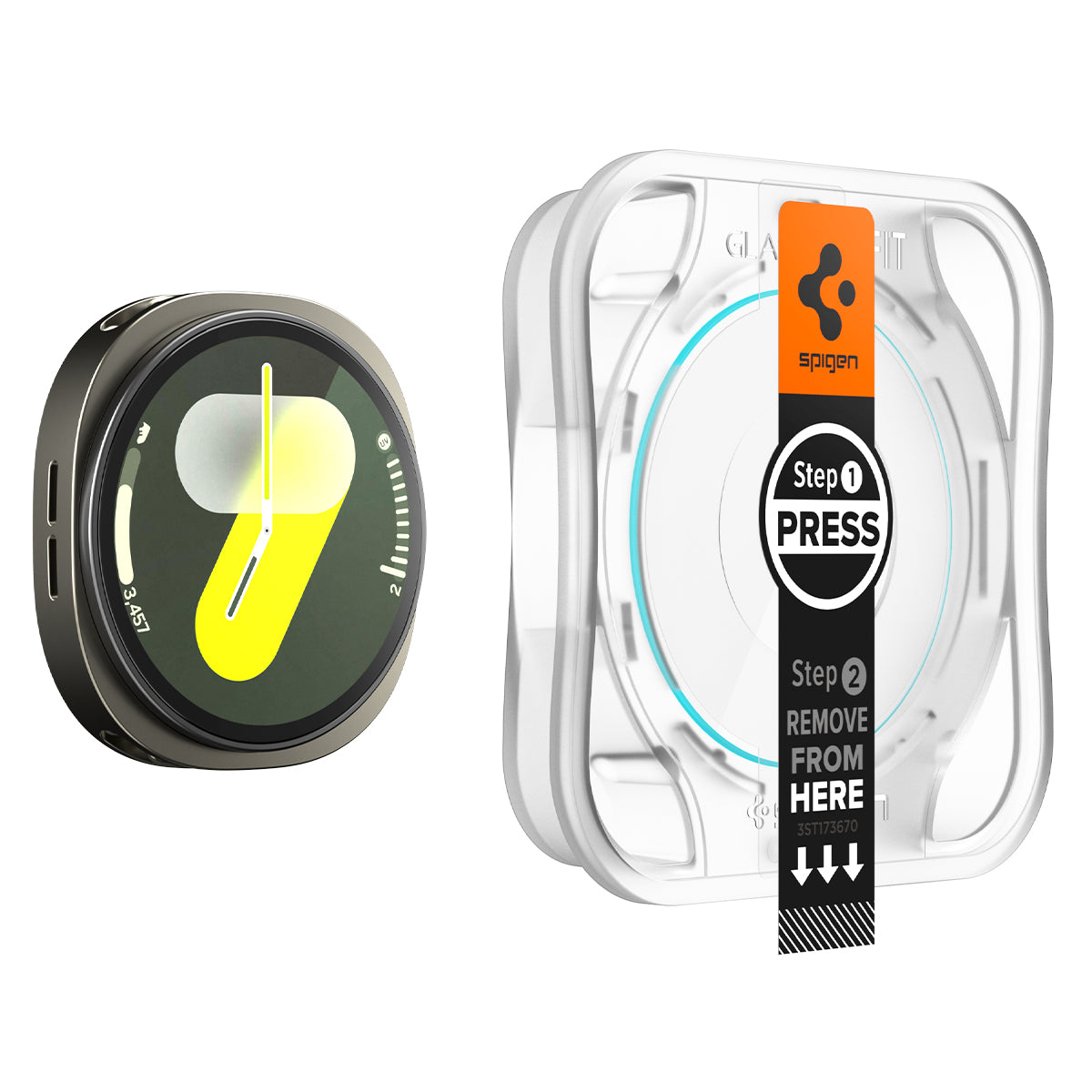Spigen Galaxy Watch 9/8 (44mm) Glas.tR EZ Fit -快易貼 2入