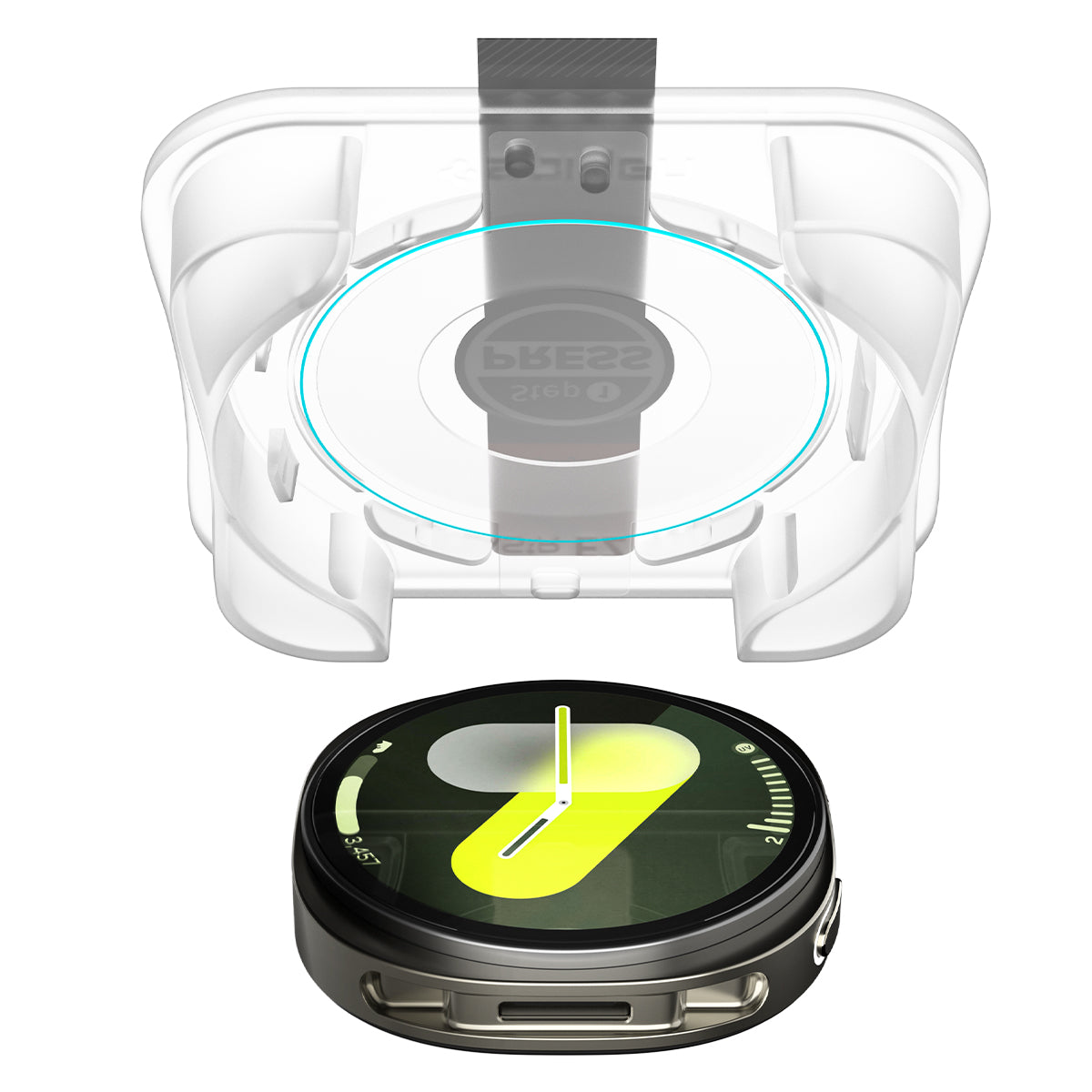 Spigen Galaxy Watch 9/8 (44mm) Glas.tR EZ Fit -快易貼 2入