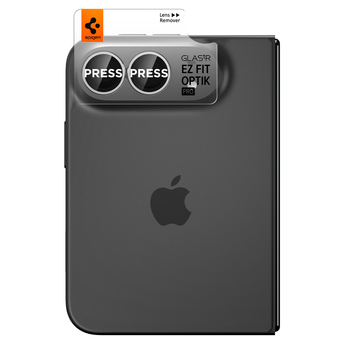 Spigen iPhone Duo Glas.tR EZ Fit Optik Pro (2P)-圓形鏡頭保護貼(含快貼板)