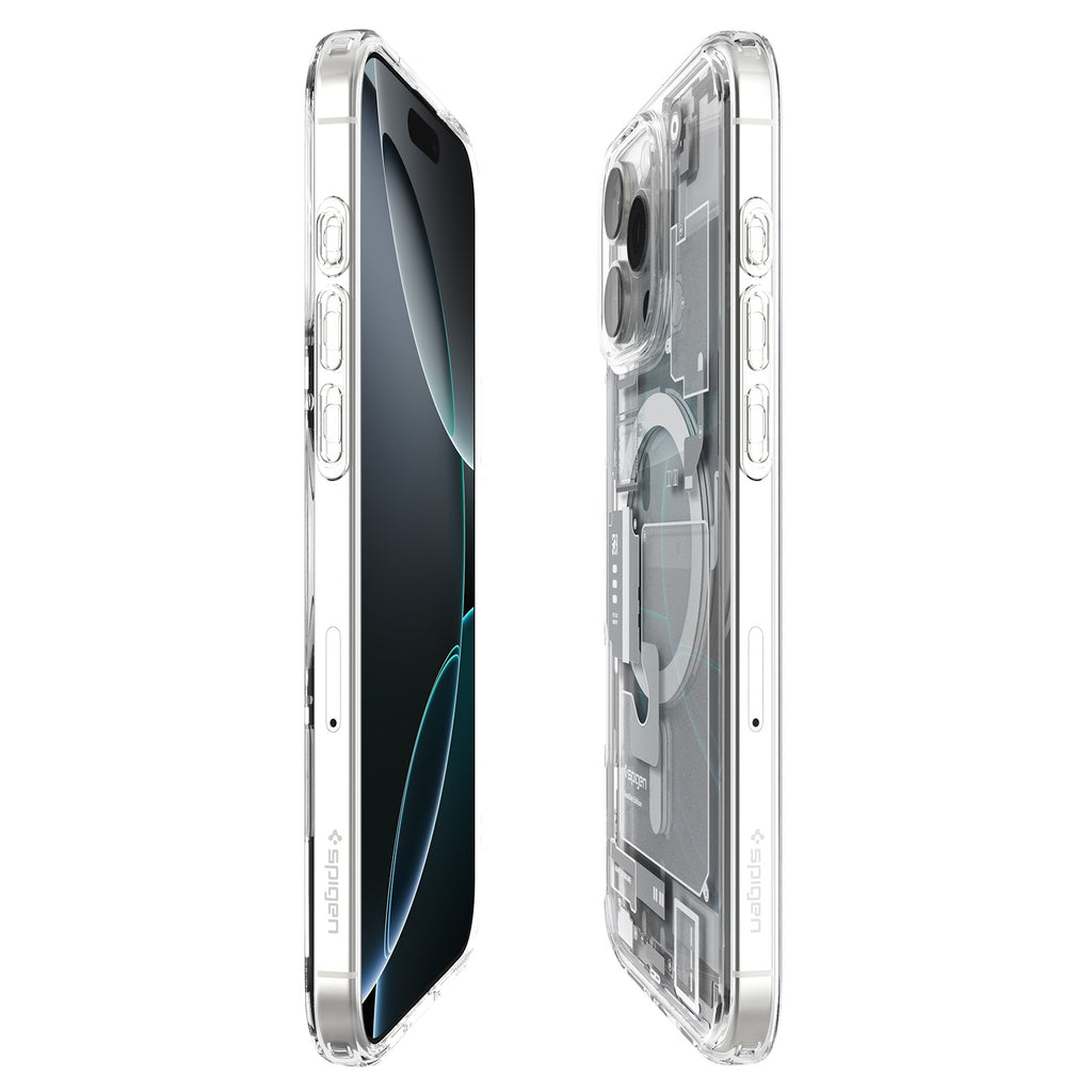 Spigen iPhone 16 Pro (6.3吋) Ultra Hybrid MagFit Zero One-磁吸防摔保護殼(透黑/透白)
