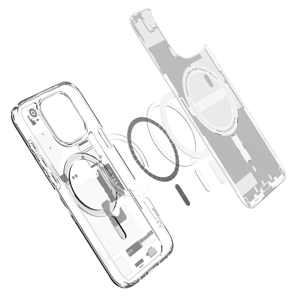 Spigen iPhone 16 Pro (6.3吋) Ultra Hybrid MagFit Zero One-磁吸防摔保護殼(透黑/透白)