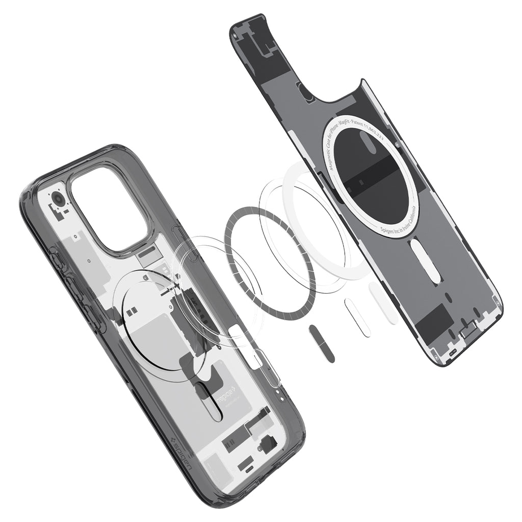 Spigen iPhone 16 Pro (6.3吋) Ultra Hybrid MagFit Zero One-磁吸防摔保護殼(透黑/透白)