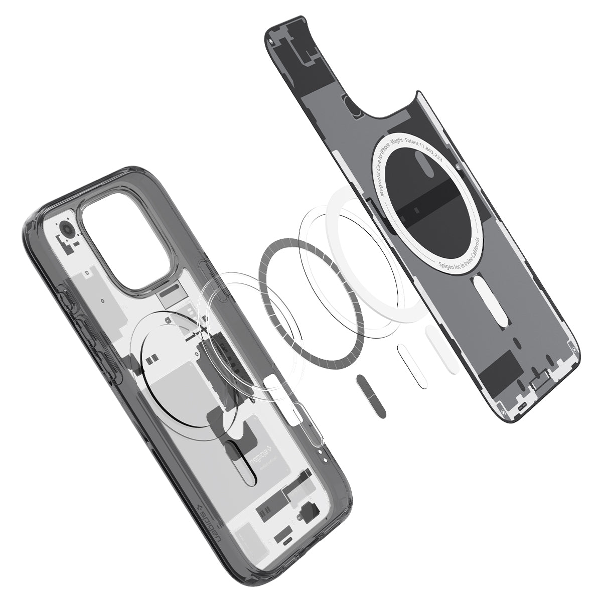 Spigen iPhone 16 Pro (6.3吋) Ultra Hybrid MagFit Zero One-磁吸防摔保護殼(透黑/透白)