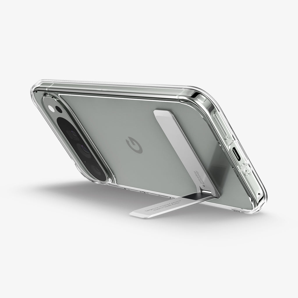 Spigen Google Pixel 9 Pro/ Pixel 9 Slim Armor Essential S-立架式軍規防摔保護殼(有吊飾孔)