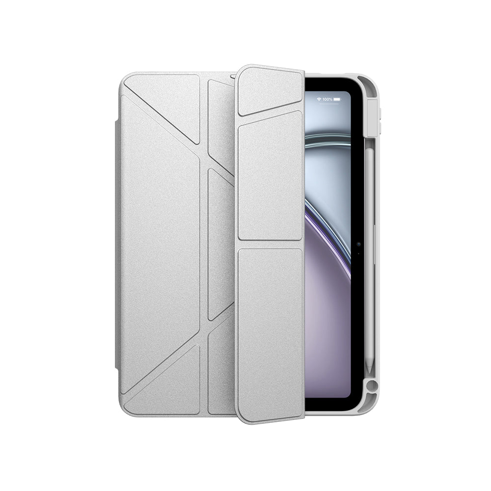 JTLEGEND iPad Air 11"/10.9" 2020~2026 LUMI相機快取多角度折疊防潑水布紋保護殼（筆槽款）