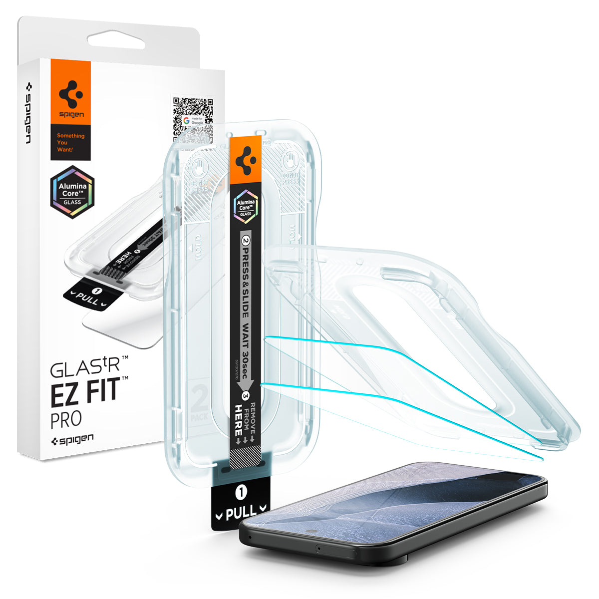 Spigen Google Pixel 11/ 11 Pro Glas.tR EZ Fit Pro-快易貼 2入組