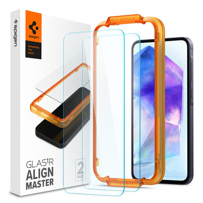 Spigen Galaxy A55 5G Align Master--玻璃保護貼(2入組)