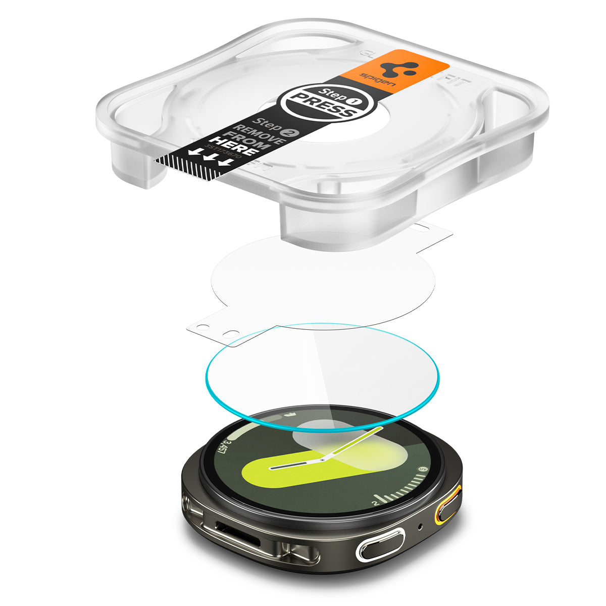 Spigen Galaxy Watch 9/8 (44mm) Glas.tR EZ Fit -快易貼 2入