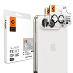 Spigen iPhone Duo Glas.tR EZ Fit Optik Pro (2P)-圓形鏡頭保護貼(含快貼板)